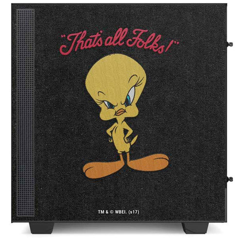 Looney Tunes Tweety Bird Thats All Folks NZXT H510 Compact ATX Mid-Tower Case Skin