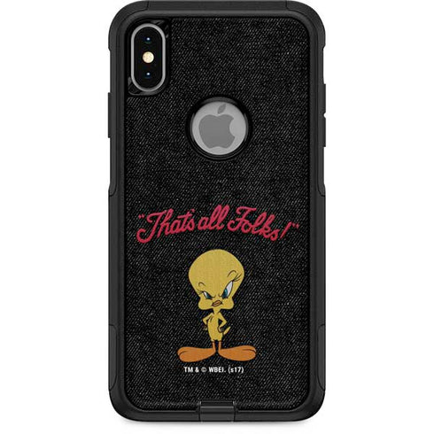 Looney Tunes Tweety Bird Thats All Folks Otterbox Commuter iPhone Skin