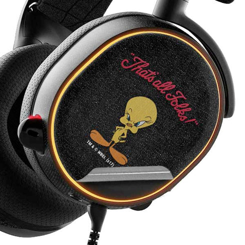 Looney Tunes Tweety Bird Thats All Folks SteelSeries Arctis 5 Skin