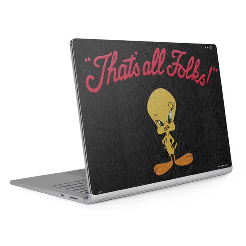 Looney Tunes Tweety Bird Thats All Folks Surface Book 2 15in Skin