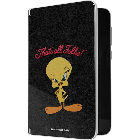 Looney Tunes Tweety Bird Thats All Folks Surface Duo Skin