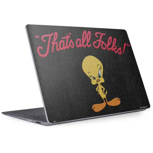 Looney Tunes Tweety Bird Thats All Folks Surface Laptop 2 Skin