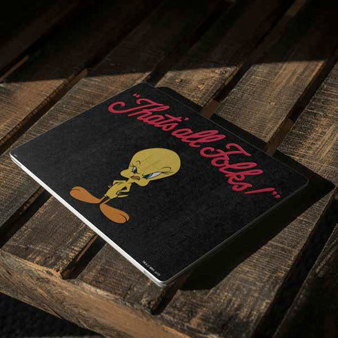Looney Tunes Tweety Bird Thats All Folks Surface Laptop 3 13.5in Skin