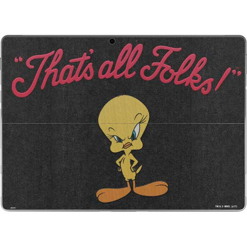 Looney Tunes Tweety Bird Thats All Folks Surface Pro 9 Skin