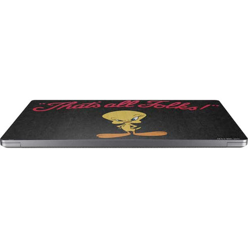Looney Tunes Tweety Bird Thats All Folks Universal Laptop 16in (13 x 9.4in) Skin