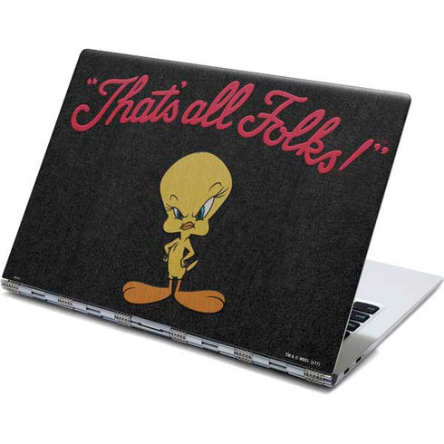 Looney Tunes Tweety Bird Thats All Folks Yoga 910 2-in-1 14in Touch-Screen Skin