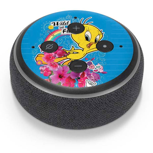 Looney Tunes Tweety Bird Wild and Free Amazon Echo Dot Skin