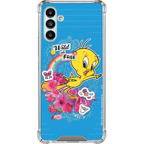 Looney Tunes Tweety Bird Wild and Free Galaxy A13 5G Clear Case