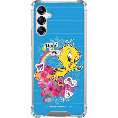Looney Tunes Tweety Bird Wild and Free Galaxy A15 5G Clear Case