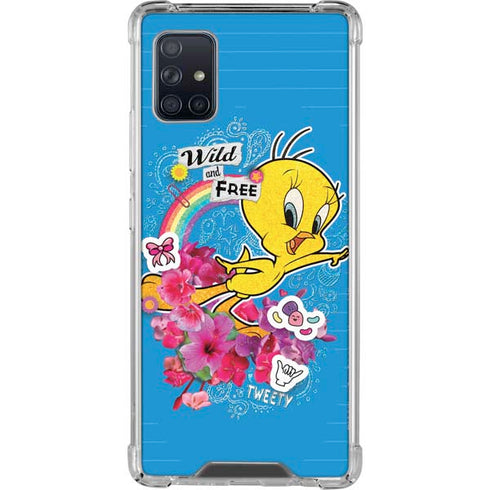Looney Tunes Tweety Bird Wild and Free Galaxy A51 5G Clear Case