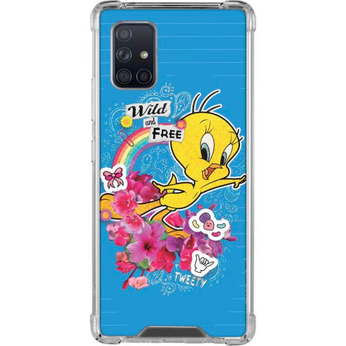 Looney Tunes Tweety Bird Wild and Free Galaxy A71 5G Clear Case