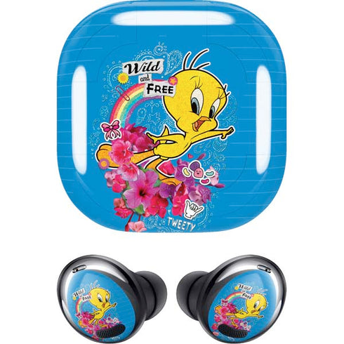 Looney Tunes Tweety Bird Wild and Free Galaxy Buds Pro Skin