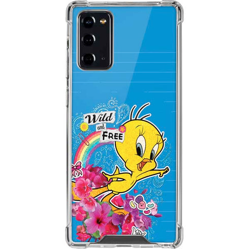 Looney Tunes Tweety Bird Wild and Free Galaxy Note20 5G Clear Case