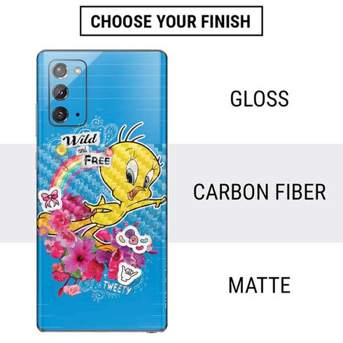 Looney Tunes Tweety Bird Wild and Free Galaxy Note20 5G Skin
