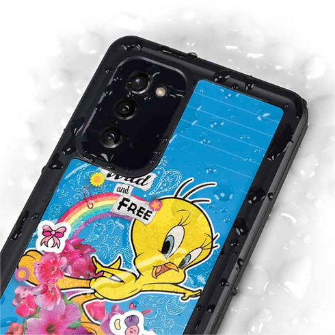 Looney Tunes Tweety Bird Wild and Free Galaxy Note20 5G Waterproof Case