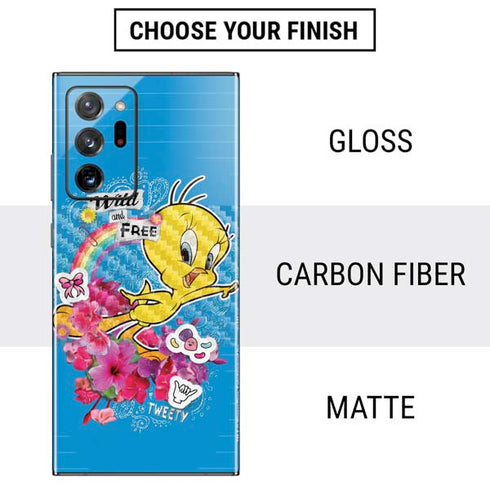 Looney Tunes Tweety Bird Wild and Free Galaxy Note20 Ultra 5G Skin