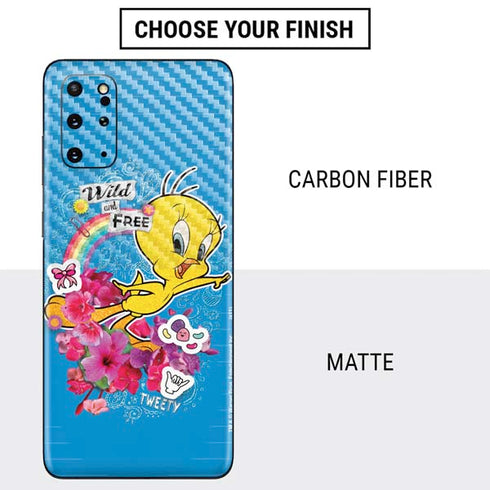 Looney Tunes Tweety Bird Wild and Free Galaxy S20 Plus Skin