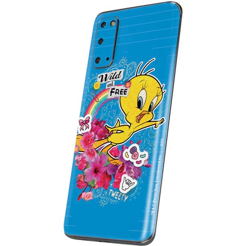 Looney Tunes Tweety Bird Wild and Free Galaxy S20 Skin