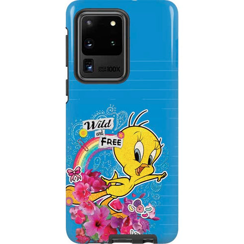Looney Tunes Tweety Bird Wild and Free Galaxy S20 Ultra 5G Pro Case