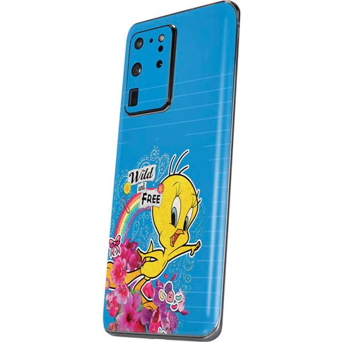 Looney Tunes Tweety Bird Wild and Free Galaxy S20 Ultra 5G Skin