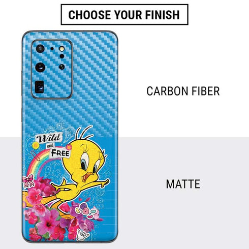 Looney Tunes Tweety Bird Wild and Free Galaxy S20 Ultra 5G Skin