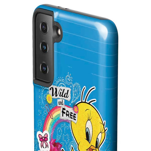 Looney Tunes Tweety Bird Wild and Free Galaxy S21 Plus 5G Pro Case