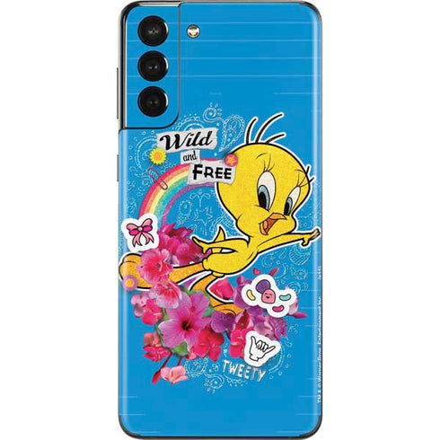 Looney Tunes Tweety Bird Wild and Free Galaxy S21 Plus 5G Skin