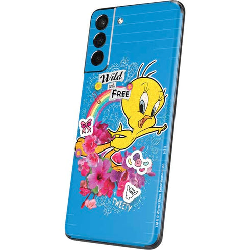 Looney Tunes Tweety Bird Wild and Free Galaxy S21 Plus 5G Skin