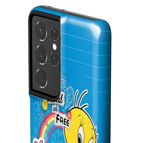 Looney Tunes Tweety Bird Wild and Free Galaxy S21 Ultra 5G Pro Case