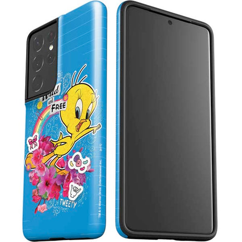 Looney Tunes Tweety Bird Wild and Free Galaxy S21 Ultra 5G Pro Case