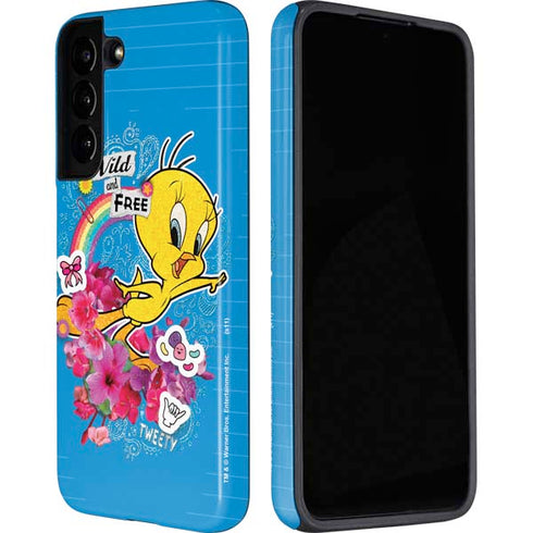 Looney Tunes Tweety Bird Wild and Free Galaxy S22 Plus Pro Case