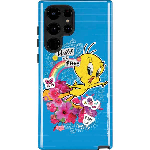 Looney Tunes Tweety Bird Wild and Free Galaxy S22 Ultra Pro Case