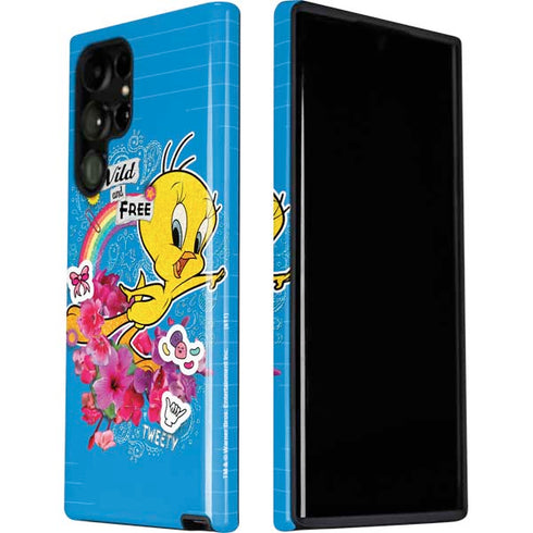 Looney Tunes Tweety Bird Wild and Free Galaxy S22 Ultra Pro Case