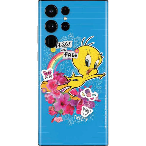 Looney Tunes Tweety Bird Wild and Free Galaxy S22 Ultra Skin