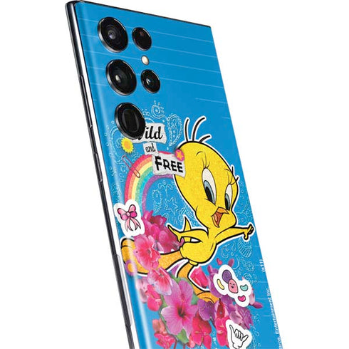 Looney Tunes Tweety Bird Wild and Free Galaxy S22 Ultra Skin