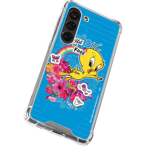 Looney Tunes Tweety Bird Wild and Free Galaxy S23 Clear Case