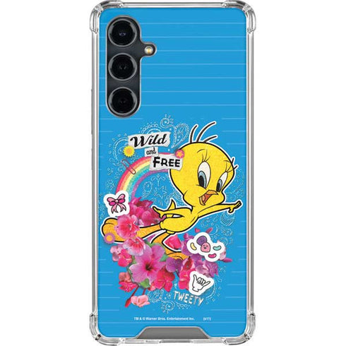 Looney Tunes Tweety Bird Wild and Free Galaxy S23 FE Clear Case