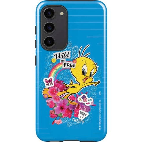 Looney Tunes Tweety Bird Wild and Free Galaxy S23 Plus Pro Case