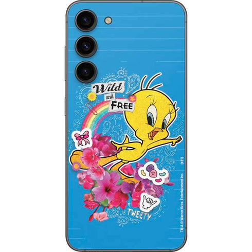Looney Tunes Tweety Bird Wild and Free Galaxy S23 Plus Skin