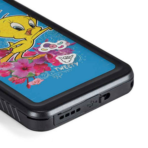 Looney Tunes Tweety Bird Wild and Free Galaxy S23 Waterproof Case
