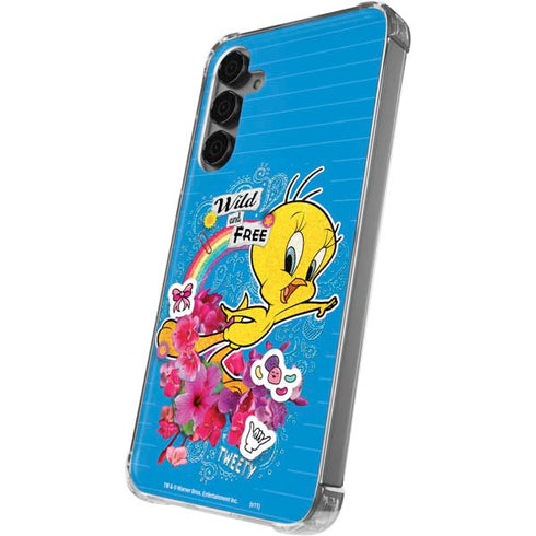 Looney Tunes Tweety Bird Wild and Free Galaxy S24 Plus Clear Case