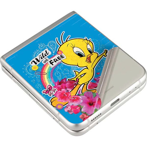 Looney Tunes Tweety Bird Wild and Free Galaxy Z Flip3 5G Skin