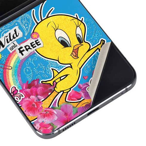 Looney Tunes Tweety Bird Wild and Free Galaxy Z Flip5 5G Skin