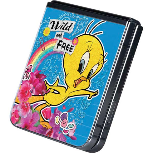 Looney Tunes Tweety Bird Wild and Free Galaxy Z Flip5 5G Skin