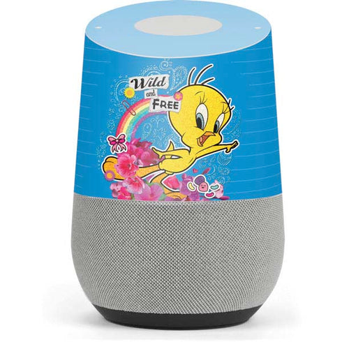 Looney Tunes Tweety Bird Wild and Free Google Home Skin