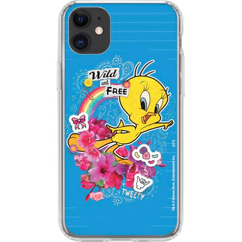 Looney Tunes Tweety Bird Wild and Free iPhone 11 Clear Case