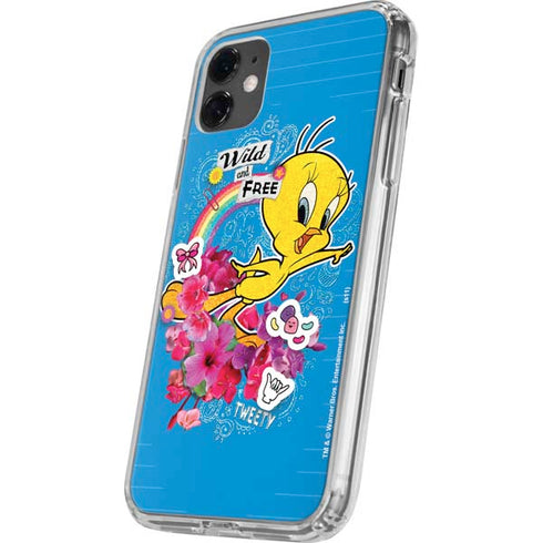 Looney Tunes Tweety Bird Wild and Free iPhone 11 Clear Case