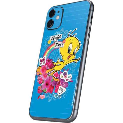 Looney Tunes Tweety Bird Wild and Free iPhone 11 Skin