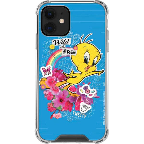 Looney Tunes Tweety Bird Wild and Free iPhone 12 Clear Case