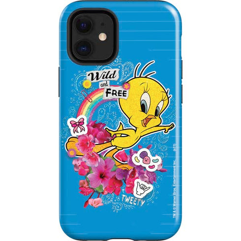Looney Tunes Tweety Bird Wild and Free iPhone 12 Mini Impact Case